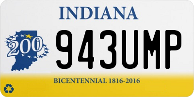 IN license plate 943UMP
