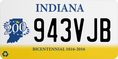 IN license plate 943VJB