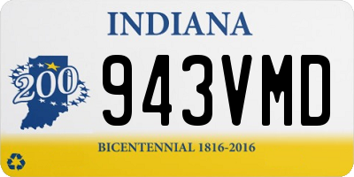 IN license plate 943VMD