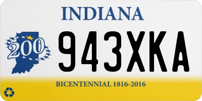 IN license plate 943XKA