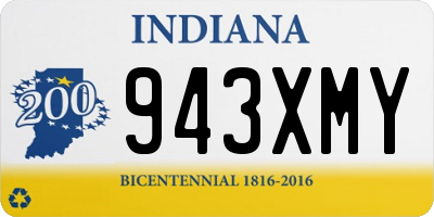 IN license plate 943XMY