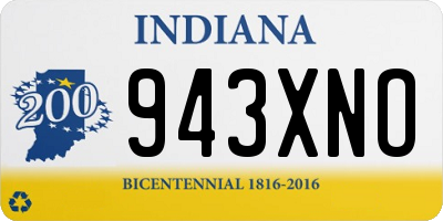 IN license plate 943XNO