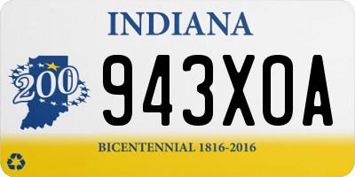 IN license plate 943XOA