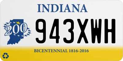 IN license plate 943XWH
