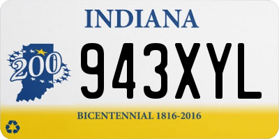 IN license plate 943XYL