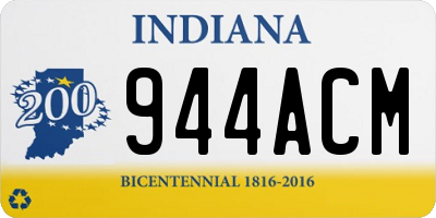 IN license plate 944ACM