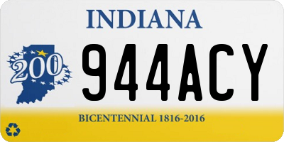 IN license plate 944ACY