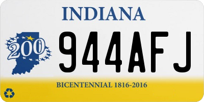 IN license plate 944AFJ