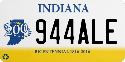 IN license plate 944ALE
