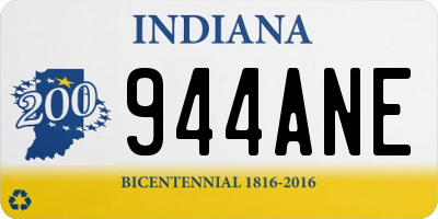 IN license plate 944ANE