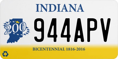 IN license plate 944APV
