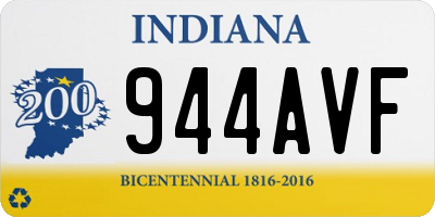 IN license plate 944AVF