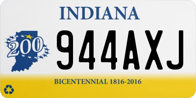 IN license plate 944AXJ