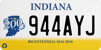 IN license plate 944AYJ