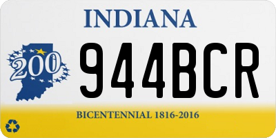 IN license plate 944BCR