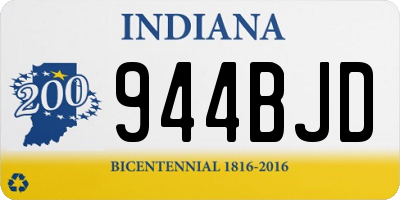 IN license plate 944BJD