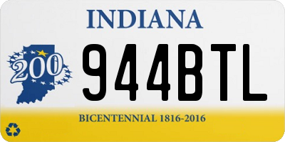 IN license plate 944BTL