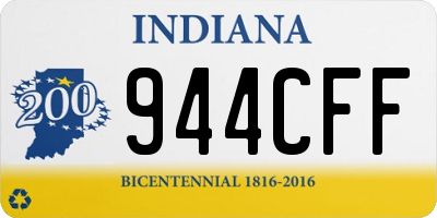 IN license plate 944CFF