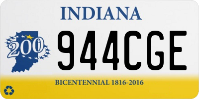 IN license plate 944CGE