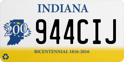 IN license plate 944CIJ