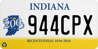 IN license plate 944CPX