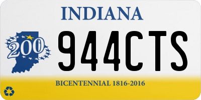 IN license plate 944CTS