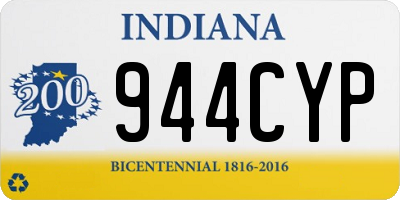 IN license plate 944CYP