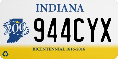 IN license plate 944CYX
