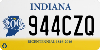 IN license plate 944CZQ