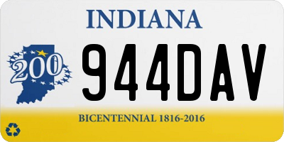 IN license plate 944DAV