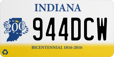 IN license plate 944DCW