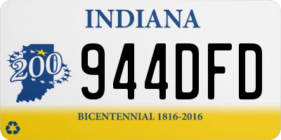 IN license plate 944DFD