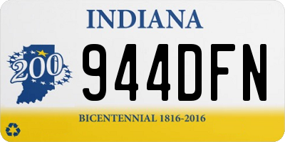 IN license plate 944DFN