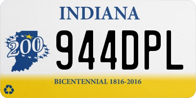 IN license plate 944DPL