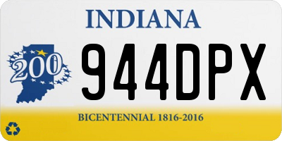 IN license plate 944DPX