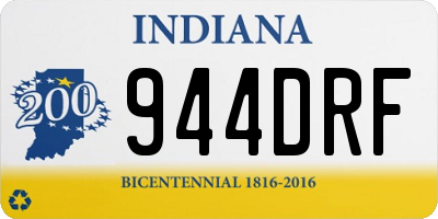IN license plate 944DRF