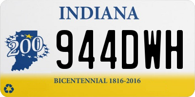 IN license plate 944DWH