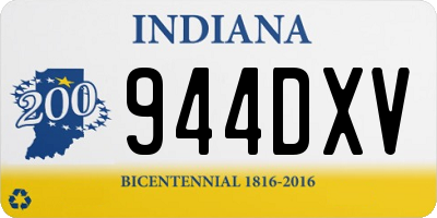 IN license plate 944DXV