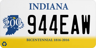 IN license plate 944EAW
