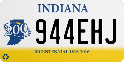 IN license plate 944EHJ