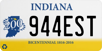 IN license plate 944EST