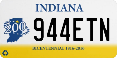 IN license plate 944ETN