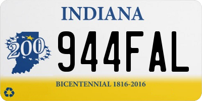 IN license plate 944FAL