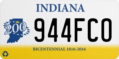 IN license plate 944FCO