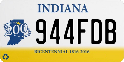 IN license plate 944FDB
