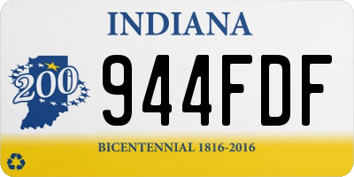 IN license plate 944FDF