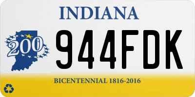IN license plate 944FDK
