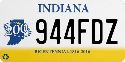 IN license plate 944FDZ
