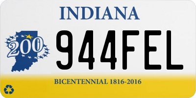 IN license plate 944FEL