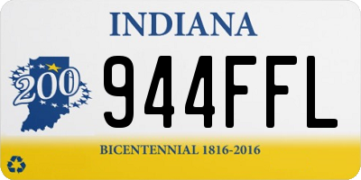 IN license plate 944FFL